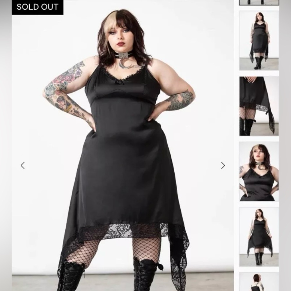NWT Killstar loya satin dress 4X Sold